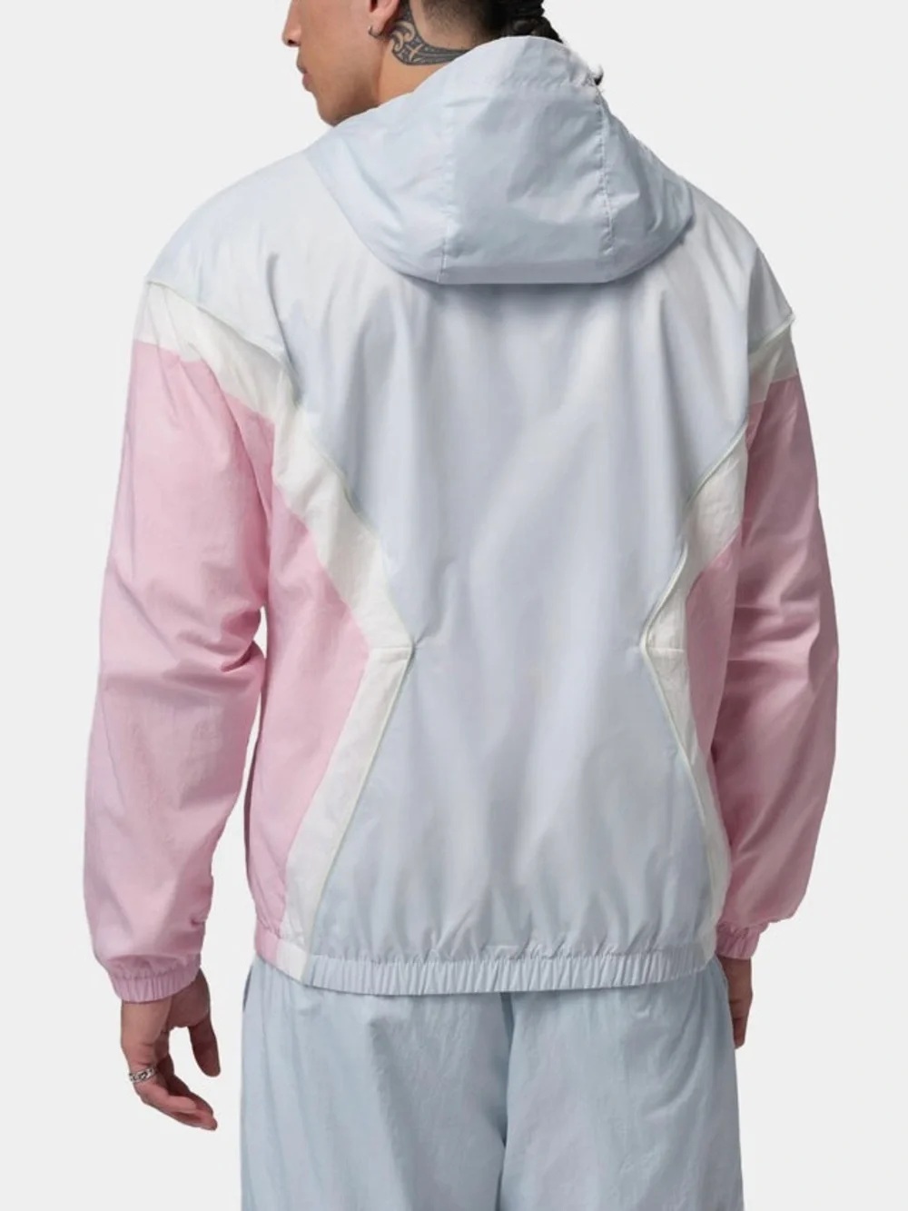 NWT $110 Nike Jordan Brooklyn Hooded Draft Jacket Men’s Medium Pink Blue